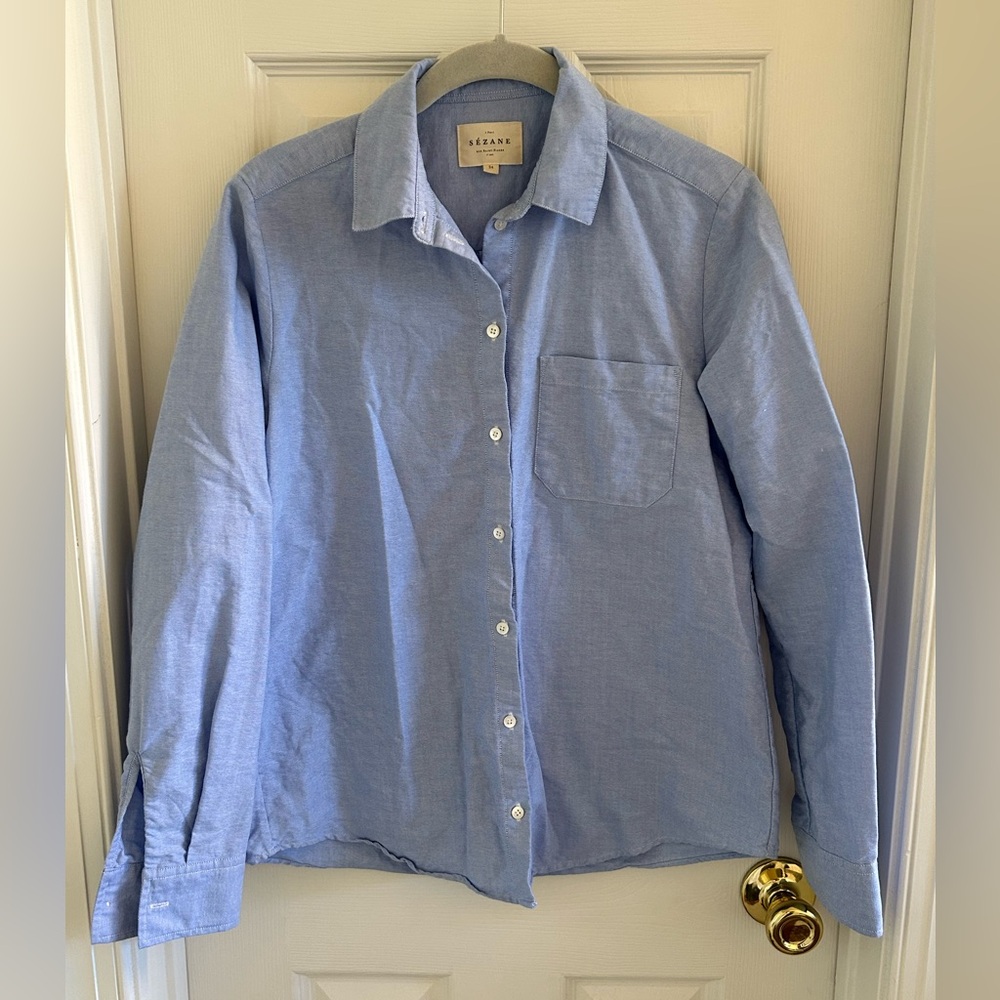 Sezane cotton button down